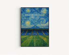 Sheffield Wednesday Football Poster, Hillsborough Contemporary Art Print