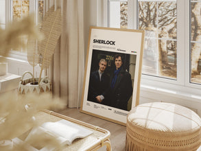 Sherlock Poster,  Benedict Cumberbatch and Martin Freeman Poster Print, Sherlock Holmes Tv Series Alternative Poster, Cinematic Wall Decor 1881868908