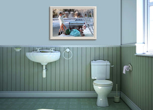 Shitters Full Christmas Vacation Movie Poster, Printable Christmas Wall Art, Chevy Chase, Funny Bathroom Wall Decor, 90s, Digital Download 1370021991