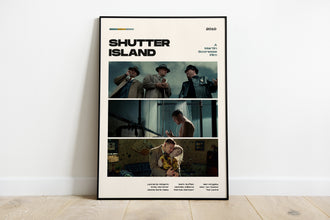 Shutter Island Movie Poster, Modern Movie Poster Print, Shutter Island Poster Wall Decor, DIGITAL FILES, Leonardo Dicaprio 1415748783