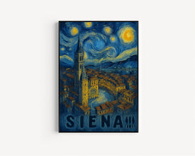 Siena Travel Poster - Italy Wall Art Print, Illustration Artwork, Home & Office decor, Gift idea, Tuscany Travel print, Toscana Old town