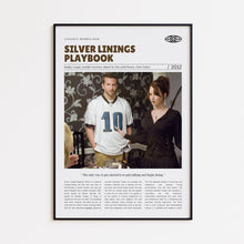 Silver Linings Playbook, David O. Russell, Retro Movie Poster, Custom Movie Poster 4421170690