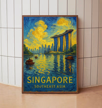 Singapore Asia Travel Poster Wall Art, Singapore Southeast Asia Poster, Singapore Travel Poster, Asia Travel Gift