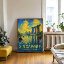 Singapore Asia Travel Poster Wall Art, Singapore Southeast Asia Poster, Singapore Travel Poster, Asia Travel Gift