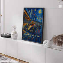 Singapore Grand Prix Poster – Electrifying Formula 1 Night Race at Marina Bay Circuit