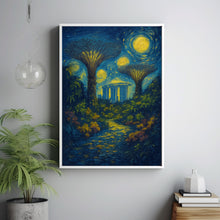 Singapore Travel Poster - Gardens by the Bay Wall Art Print, Illustration Artwork, Home & Office decor, Gift idea, Botanic Travel print