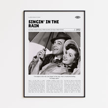 Singin' in the Rain, Gene Kelly, Retro Movie Poster, Custom Movie Poster Print 4421170118