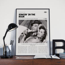 Singin' in the Rain, Gene Kelly, Retro Movie Poster, Custom Movie Poster Print 4421170118