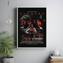 Sinners 2025 Poster Art Print Movie Posters TV Posters Gift for Movie lovers 4
