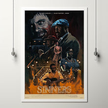 Sinners 2025 Poster Art Print Movie Posters TV Posters Gift for Movie lovers 9