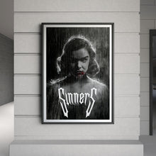 Sinners Hailee Steinfeld Movie Poster, Black & White Horror Wall Art Print, Ryan Coogler Glossy Large Format Wall Art, Decor Perfect Gift 4295782166