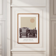 Sioux Falls Poster Print, Sioux Falls Travel Poster, Sioux Falls Minimalistic Wall Art, Sioux Falls, South Dakota, United States 1882438071