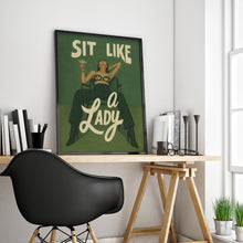 Sit Like a Lady – Bold Feminist Poster, Empowering Female Wall Art Print 4297701353