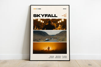 Skyfall Movie Poster, Modern Movie Poster Print, Skyfall Poster Wall Decor, DIGITAL FILES, Daniel Craig, James Bond 1418877802
