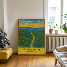 Skyline Drive Print, Skyline Drive Photo Poster, Skyline Drive Travel Wall Art, Skyline Drive Map Print, Skyline Drive Print, Virginia, USA