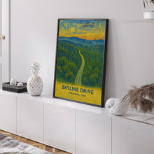 Skyline Drive Print, Skyline Drive Photo Poster, Skyline Drive Travel Wall Art, Skyline Drive Map Print, Skyline Drive Print, Virginia, USA