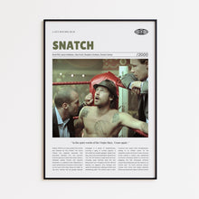 Snatch, Guy Ritchie, Retro Movie Poster, Custom Movie Poster 4421166437
