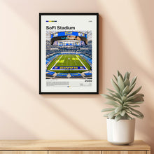 SoFi Stadium Poster, Los Angeles Rams Poster Print, NFL Stadium Poster, Football Fan Gift Print