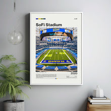 SoFi Stadium Poster, Los Angeles Rams Poster Print, NFL Stadium Poster, Football Fan Gift Print