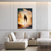 Soaring How to Train Your Dragon Movie Poster, Live Action Fantasy Film Art Print, Hiccup Night Fury Glossy Large Format Decor, Perfect Gift 4333616813