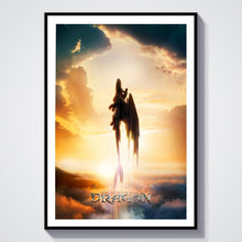 Soaring How to Train Your Dragon Movie Poster, Live Action Fantasy Film Art Print, Hiccup Night Fury Glossy Large Format Decor, Perfect Gift 4333616813