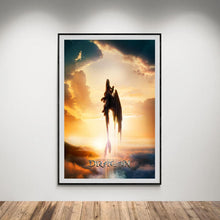 Soaring How to Train Your Dragon Movie Poster, Live Action Fantasy Film Art Print, Hiccup Night Fury Glossy Large Format Decor, Perfect Gift 4333616813
