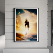 Soaring How to Train Your Dragon Movie Poster, Live Action Fantasy Film Art Print, Hiccup Night Fury Glossy Large Format Decor, Perfect Gift 4333616813