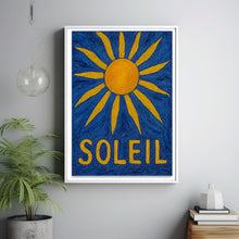 Soleil Colourful Summer Print, Retro Sun Poster, Abstract Modern Sun Decor, Trendy Pink And Yellow Sun Art, Boho Contemporary Aesthetic Art