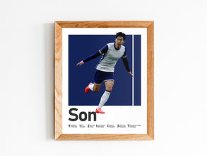 Son Heung-min Poster South Korean Soccer Star Wall Art Sport Poster 1850151952