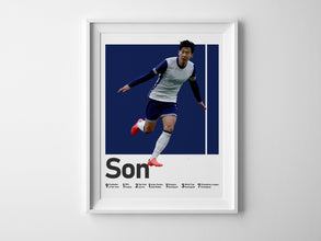 Son Heung-min Poster South Korean Soccer Star Wall Art Sport Poster 1850151952