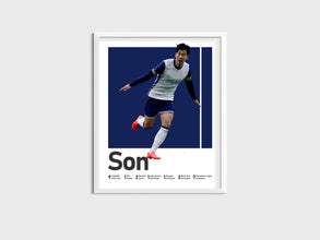 Son Heung-min Poster South Korean Soccer Star Wall Art Sport Poster 1850151952