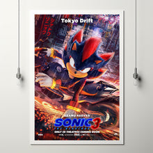 Sonic the Hedgehog 3 2024 Poster Art Print Movie Posters TV Posters Gift for Movie lovers 2