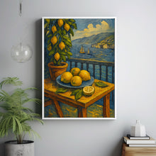 Sorrento Italy Lemon Coast Travel Print, Sorrento Italy Lemons Travel Poster Print, Sorrento Wall Art, Fruit Travel Wall Decor