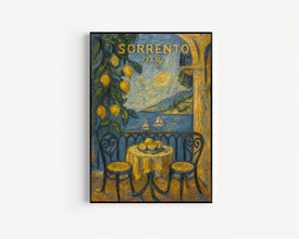 Sorrento Italy Lemons Coast Travel Print, Sorrento Italy Lemons Travel Poster Print, Sorrento Wall Art, Food, Fruit Wall Decor