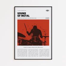 Sound of Metal, Darius Marder, Retro Movie Poster, Custom Movie Poster Print 4421173236