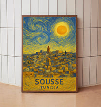 Sousse Poster Print, Sousse Travel Poster, Sousse Van Gogh Style Wall Art, Sousse, Tunisia