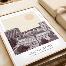 South Bend Poster Print, South Bend Travel Poster, South Bend Minimalistic Wall Art, South Bend, Indiana, United States 1882436653