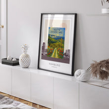 South Downs Way Poster, National Trail, National Park Poster, Sussex, Brighton Art, Winchester, Eastbourne, Beachy Head, Hiking, Rambling