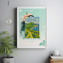 South West Coast Path National Trail Poster, National Park Print, Hiking Gift, Dorset, Somerset, Devon, Cornwall, Jurassic Coast Map, Travel