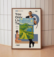 South West Coast Path National Trail Poster, National Park Print, Hiking Gift, Dorset, Somerset, Devon, Cornwall, Jurassic Coast Map, Travel
