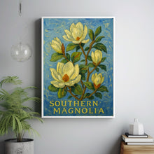 Southern Magnolia Tree Art Print, Magnolia Tree Wall Art Poster, Botanical Home Decor, Nature Illustration, C31-427