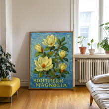 Southern Magnolia Tree Art Print, Magnolia Tree Wall Art Poster, Botanical Home Decor, Nature Illustration, C31-427
