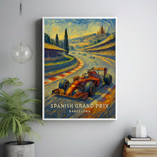 Spanish Grand Prix Poster – Formula 1 Racing at Circuit de Barcelona-Catalunya
