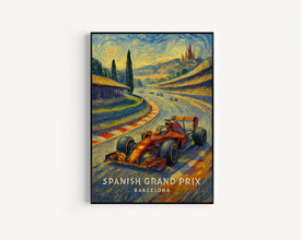 Spanish Grand Prix Poster – Formula 1 Racing at Circuit de Barcelona-Catalunya