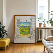 Sperrins AONB Travel Poster, Northern Ireland, Sperrin Mountains, National Park Print, Mourne, County Tyrone, Londonderry, Irish Wall Art