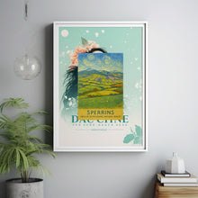 Sperrins AONB Travel Poster, Northern Ireland, Sperrin Mountains, National Park Print, Mourne, County Tyrone, Londonderry, Irish Wall Art
