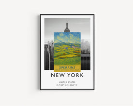 Sperrins AONB Travel Poster, Northern Ireland, Sperrin Mountains, National Park Print, Mourne, County Tyrone, Londonderry, Irish Wall Art
