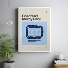Sporting Kansas City Poster, Children's Mercy Park Print, MLS Print, Mid Century Modern-PVCCGX