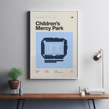 Sporting Kansas City Poster, Children's Mercy Park Print, MLS Print, Mid Century Modern-PVCCGX
