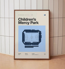 Sporting Kansas City Poster, Children's Mercy Park Print, MLS Print, Mid Century Modern-PVCCGX
